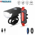 USB Bicycle Light LED Mountain Cycle Front Back Bike Light Taillight Waterproof Cycling Safety Warning Light Bicycle Flashlight|