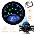 Universal LCD Motorcycle Digital Speedometer 12000PRM Waterproof Tachometer Meter Odometer Moto Panel Motorcycle Accessories|Ins