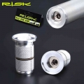 Risk Bike Bicycle Fork Steerer 1-1/8" (28.6mm) Headset Stem Top Cap Carbon Compression Plug Star Nut Adjuster Expansion Bol