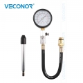 0-300psi 21kg/cm 21bar 2100kpa Petrol Engine Compression Tester Set Easy-reading 1/2" Dia Gauge With 14mm/18mm Adapter &