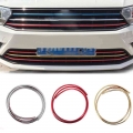 1 Roll Universal Grille Clips Car Chrome Protection Wheel Rim Collision Strips Exterior Decoration 1m/2m/4m - Styling Mouldings