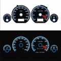 Dash Brand New El Glow Gauge For Golf Mk3 0-220 Km 7000 Rpm Black Panel Reverse White Blue Light - Speedometers - ebikpro.c