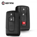 Keyyou 2/3 Buttons Remote Smart Car Key Cover For Toyota Prius 2004 - 2009 Corolla Verso Camry With / No Uncut Blade - Car Key -