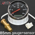 3000rpm 4000 Rpm Meter + M16 Tachometer Sensor 85mm Gasoline Diesel Engine Tacho With Lcd Hourmeter For Marine Boat Motorcycle -