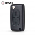 Keyyou For Citroen C2 C3 C4 C6 Berlingo 2 Button Flip Folding Key Shell Ce0523 Va2 Blade Remote Key Shell Auto - Car Key - Offic