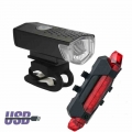 USB Rechargeable Bike Light MTB Bicycle Front Back Rear Taillight Cycling Safety Warning Light Waterproof Bicycle Lamp Flashligh