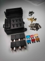 6 way fuse holder+6 way 12V 60A 5 Pin relay holder auto refit fuse box wiring terminal| | - ebikpro.com