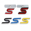 3d Metal S Front Grille Chrome Emblem Badge Car Stickers Decals For Ford Focus Fiesta Ecosport Kuga Mondeo Everest Car Styling