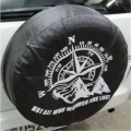 1pcs Car 14", 15",16" ,17'' Inch Spare Tire Cover Pvc Pu Tyre Wheel Valve Covers For Mitsubishi Jeep Niss