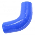 Spsld Universal 3-layer 51mm / 57mm / 60mm / 63mm / 70mm 90 ° Silicone Hose Intercooler Turbine Coupler Pipe Intake Pipe Blue -