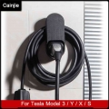 2022 New Tesla Car Charging Cable Organizer For Tesla Model 3 S X Y Accessories Wall Mount Connector Bracket Charger Holder - Ba