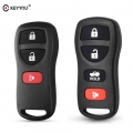 KEYYOU 3/4 Buttons Remote Control Key Shell Fob Car Case For Nissan Quest Tiida Livina X Trail Paladin 2003 2004 2005 2006|Car K