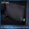 For 2019 2021 Tesla Model 3 / Y Rear Seat Anti Kick Pad Anti Dirt Protective Pad Decorative Tesla Model 3 Accessories|Automobile