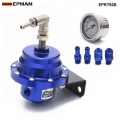 Epman Sport Universal Adjustable Fuel Pressure Regulator Oil Gauge An6 1/8npt Fitting Eprt92b - Oil Pressure Regulator - Officem