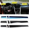 3pcs Car Styling 3d Sticker For Honda Civic 2018 2019 2016 2017 Civic 10th 10 Gen Accessories Co-pilot Center Console Strip Trim