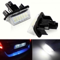 2pcs Car LED number License Plate Lights for Toyota Camry 50 LED Number for Peugeot Citroen 206 207 306 307 406 407 C3 FOR yaris