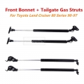 2pairs Bonnet + Tailgate Gas Struts Lift Support For Toyota Land Cruiser 80 Series 90-97 Front Bonnet Length 47cm Tailgate 53cm