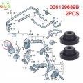 2pcs Car Vehicle Air Filter Buffer Rubber Cover Mount Air Cleaner 036129689b - Air Intakes Parts - ebikpro.com