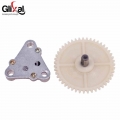 Glixal GY6 49cc 50cc Fuel Oil Pump Assembly with Fuel Pump Sprocket Gears for 139QMB 139QMA 22 tooth crankshaft|50cc oil pump|gy