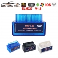 ELM327 WIFI V1.5 OBD2 DiagnosticTool Automotive Scanner Super Mini ELM 327 1.5 OBD OBDII Tools Car Code Reader |Cod