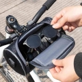 Cycling Bicycle Head Storage Bags Bike Tube Handlebar Cell Mobile Phone Bag Case Holder Cross Body Touch Screen Phone Mount Bag|