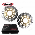 Arashi 1Pair For SUZUKI GSXR1000 GSXR 1000 2005 2006 2007 2008 CNC Front Brake Disc Brake Rotors GSX1000R GSX R GSXR 600 750|r m