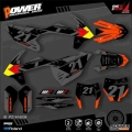 PowerZone Custom Team Graphics Backgrounds Decals Stickers Kit For KTM SX SXF MX 16 18 EXC XCW Enduro 17 19 125 to 500cc 39|Dec