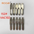 Riooak 10pcs Remote Key Blade Kd Vvdi Uncut Flip Blank Lishi Vac102 #152 For Renault Megan Dacia Clio Duster Replacement Part -