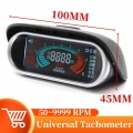 Universal Truck Car Tachometer 50-9999 Rpm Meter Digital Hour 12v 24v With User Manual For Gasoline Diese Tachometer For Boat -