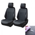 Car Seat Cover Protector Mat Waterproof Leather Front Auto Cushion Pad Backrest For Women Men Baby Universal Fit For Most Cars -