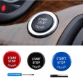 Car Engine START Button Replace Cover STOP Switch for BMW 1 3 5 Series E87 E90/E91/E92/E93 E60 X1 E84 X3 E83 X5 E70 X6 E71 Z4|St