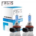 Fagis 2 Pcs H16 12V 19W Super White PGJ19 3 Car Headlight 4800K Auto Halogen Bulb Car Lights Blue Quartz Glass|Car Headlight Bul