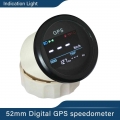 Universal Digital GPS Speedometer Trip Meter Adjustable Odometer for Boat Yacht Motorcycle Car 2" 12V 24V|Speedometers| -