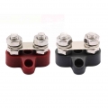 Auto Heavy Duty M8+M8 Positive Power Distribution Car Bus Bar Power Cable Terminal Blocks Studs Accessories for Truck RV Yacht|F