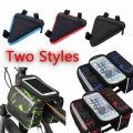 Cycling Bike Bag Hard Shell Front Beam Waterproof Saddle Bag Mobile Phone Rack Mountain Bicycle Top Tube Pack Mtb Accesorios|Bic