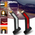 2PCS Truck Rear Lights Trailer Lights Side Marker Lights 24v LED Light Truck 12v Light LED Rear Light Trailer Truck Side Lights|