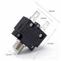 15 Amp Push Button Circuit Breakers Switch Overload Protector with Waterproof Button Transparent Cover DC 50V AC 125 250V|Truck