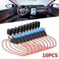 10pcs Waterproof Power Socket Medium Gauge Inline ATC/ATO Fuse Holder+Car 15 AMP Blade Fuse Kit 0.5/1/2/3/4/5/7.5/10/15/20A|Fuse