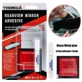 Visbella Car Rearview Mirror Adhesive Professional Strength Permanent Rearview Mirror Adhesive Glue Car Diy Repair Accessories -