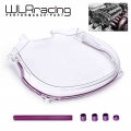 WLR Clear Cam Gear Cover Timing Belt Cover Turbo Cam Pulley For 96 05 Mitsubishi Evolution Lancer EVO4 8 4G63 WLR6338|Camshafts,