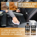 60ml Car Interior Leather Restoration Spray Seat Sofa Leather Maintenance Refurbisher Leather Care Cleaning Agent Spray CSV|Leat