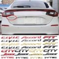 Car Rear Emblem ABS Trunk Sticker for Honda Civic Accord City Fit Jazz I vtec 4wd 2.4 Badge Modified Decoration Exterior Styling