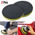 2PCS 6 Clay Bar Polish Disc Pad Auto Car Care Wash Detailing Commercial Grade Car Cleaning Sponges Brush Black Car Wash Tools|Sp