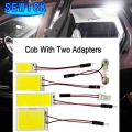 10pcs White T10 W5w Cob 24smd 36smd 48smd Car Led Auto Interior Reading Lamp Bulb Light Dome Festoon Vehicle Panel Lamp - Signal