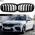 Kindey Grille For Bmw 5 Series G30 Sedan Piano Black Front Bumper Facelifted G31 Wagon F90 (m5) (2020 - 2022) Car Styling Grills