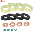 Fuel Injector Seal Washer O Ring Set For Ford Fiesta Mk5 2004 2005 2006 2007 2008 2009 2010 Focus Mk2 Fusion 2004-2012 1.6tdci -