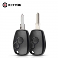 Keyyou Remote Car Key Shell Case For Renault Megane Modus Espace Laguna Duster Logan Clio Kango For Nissan Almera 2 Buttons Key