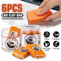 6pcs Matcc Car Clay Bar Vehicle Washing Cleaning Tools Cleaner Auto Care Washer Sludge Mud Remove Handheld Detailing Accessories