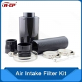 R EP Air Intake Filter Kit 76mm/3inch Cold Air Universal Car Intake Pipe Carbon Fiber with Intake Hose High Flow|Air Intakes|