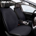 Flax Car Seat Covers Set Breathable Linen Mildewproof Seat Cushions Universal Sweatproof Protector Mat Car Interior Accessories|